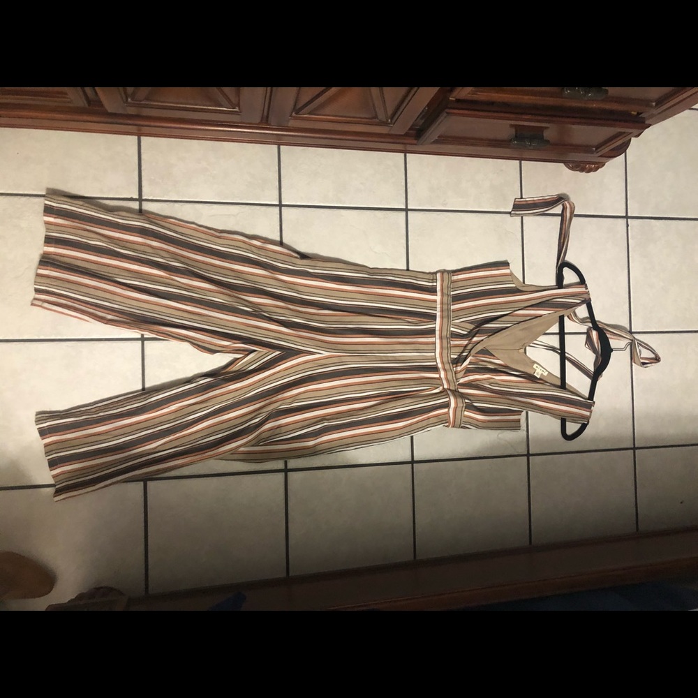 Brown tan jumpsuit worn once